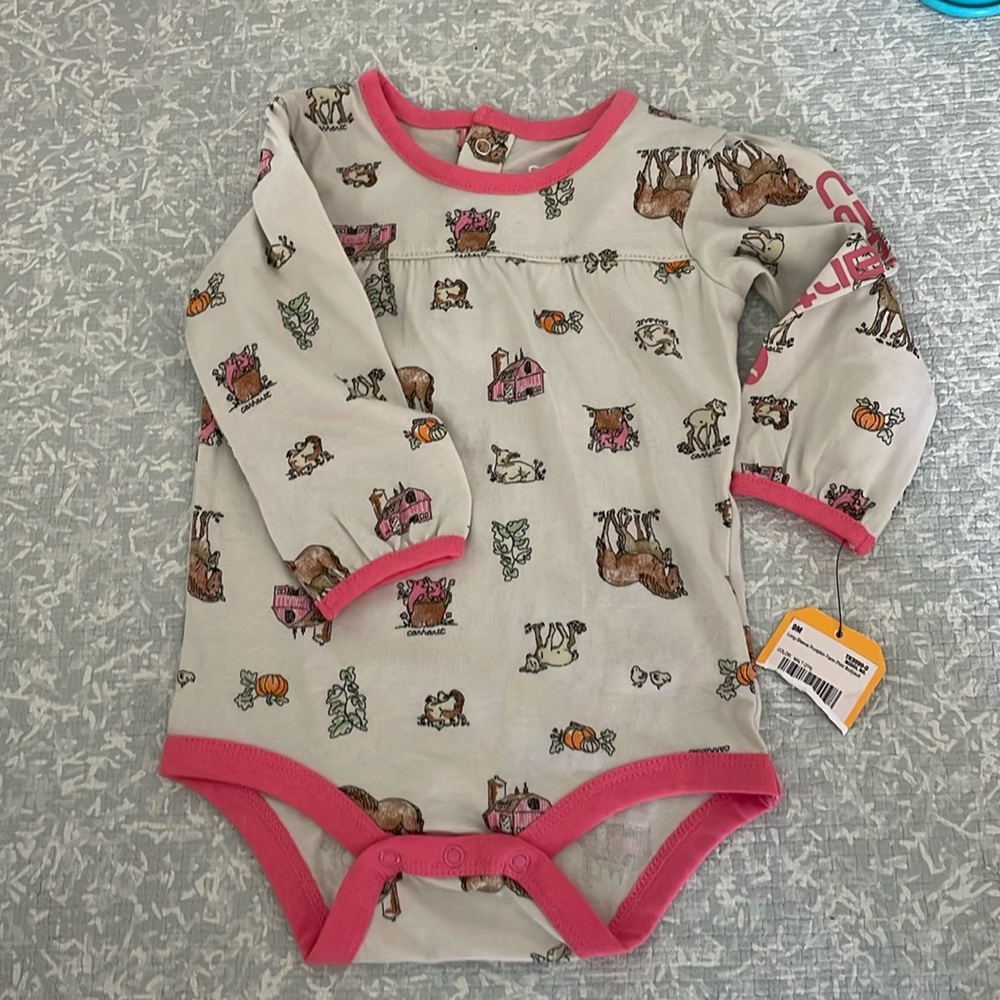 Carhartt horse and farm bodysuit 9m